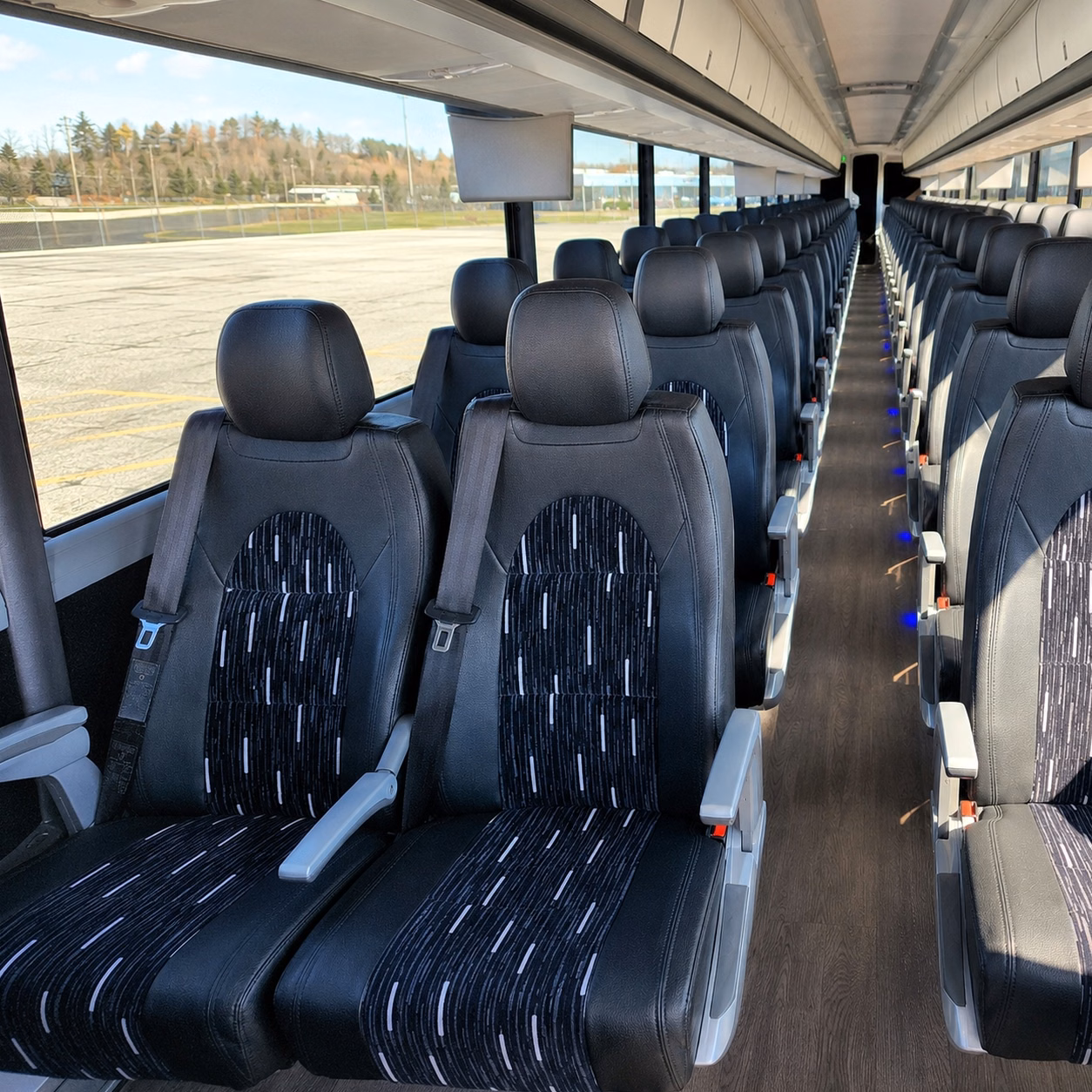 ontario charter bus rental inside