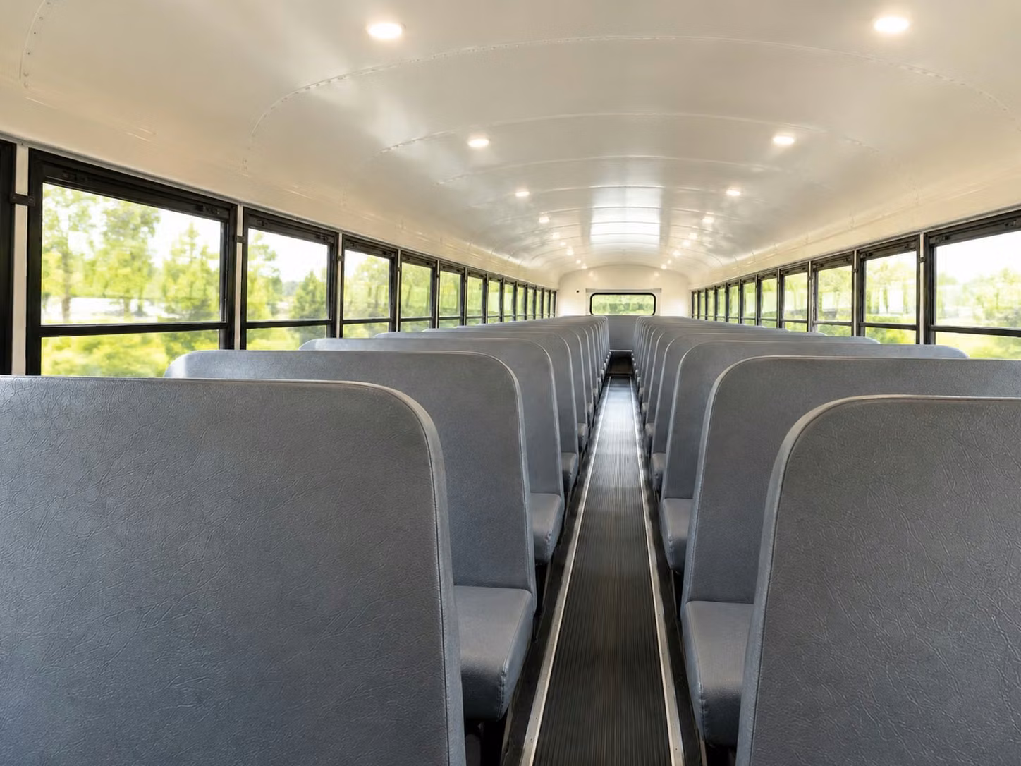 school bus inside