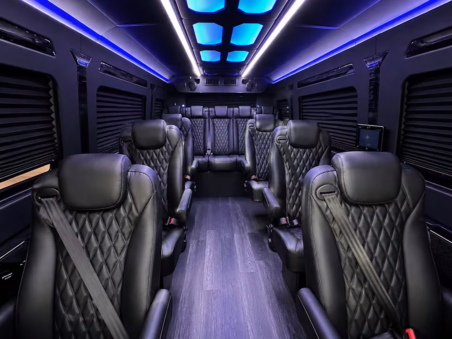 sprinter van with driver inside